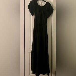 Black maxi day dress